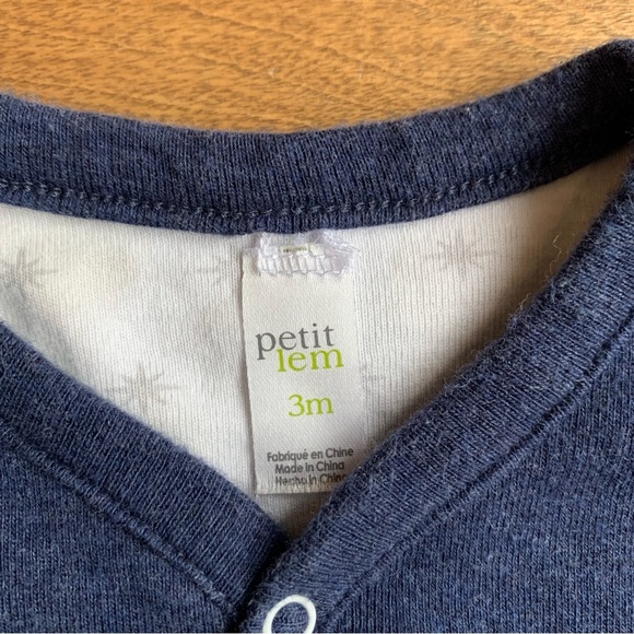 3/$10 PETIT LEM Baby boy reversible sweater 3m - Picture 2 of 5